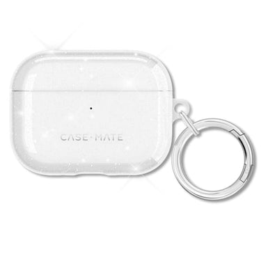 Case-Mate Twinkle Case for AirPods Pro 3 - Twilight Silver with Silver Carabiner